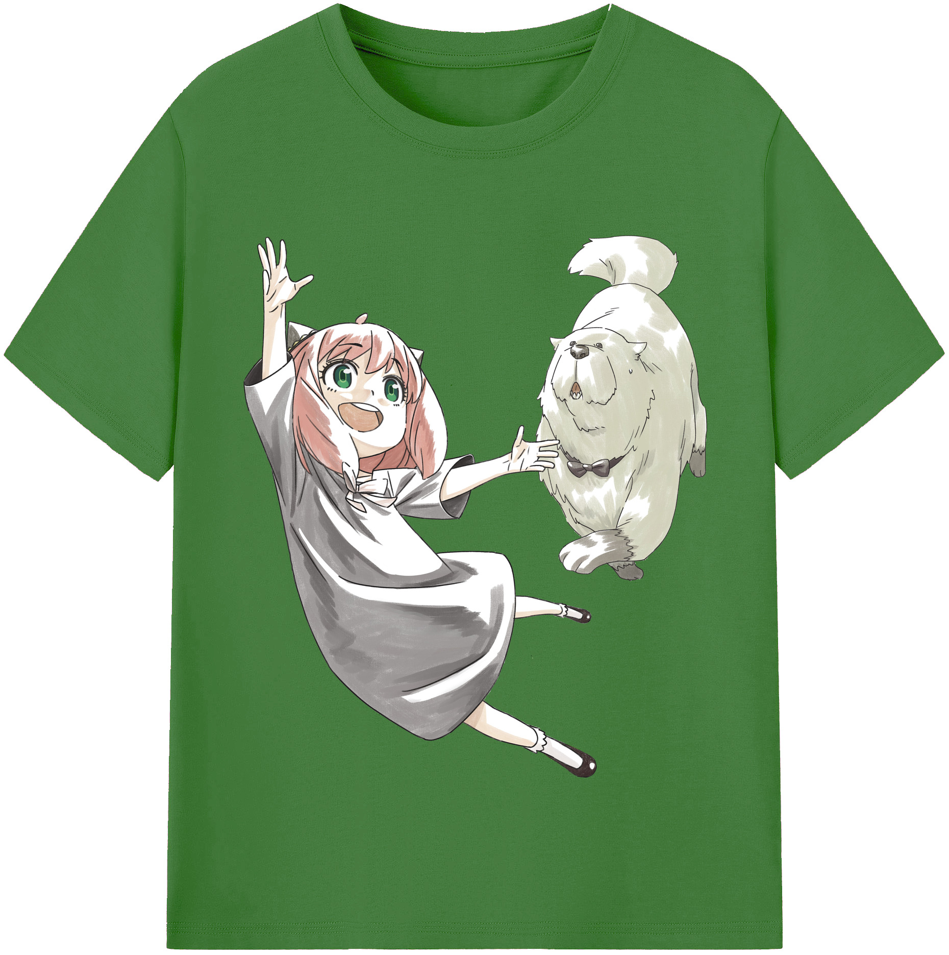 （画像用） SPY×FAMILY间谍家家酒 レディースカジュアルプリントTシャツ（綿100％）